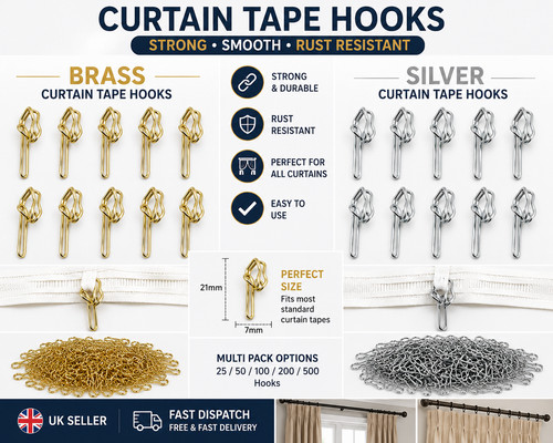 Metal curtain hooks - curtain,