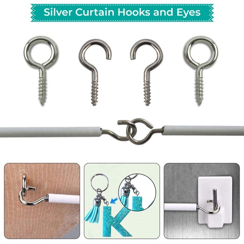 Hooks and eyes net curtain - hooks,