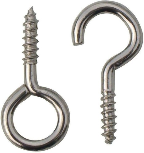 Hooks and eyes - and, curtain