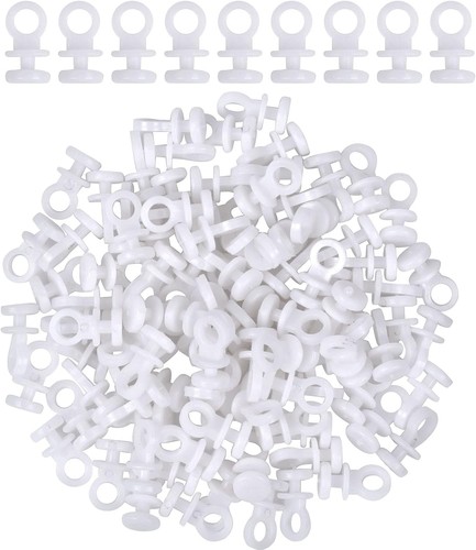 White plastic curtain - white,