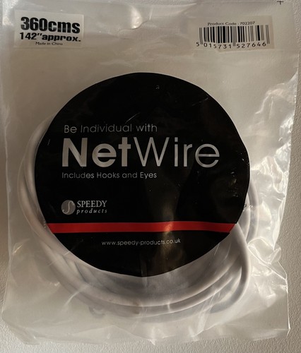 Net curtain wire white - net, window