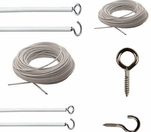 Net curtain wire any length - net,