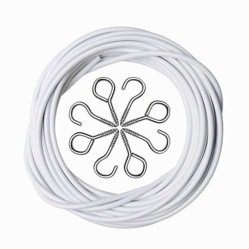 10m net curtain wire eye - curtain,