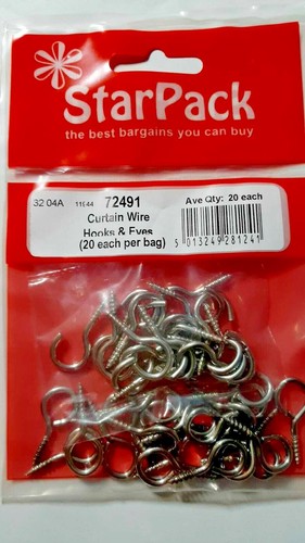 Each hooks eyes net - each,