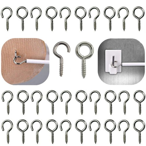 Curtain hooks eyes - eyes, silver