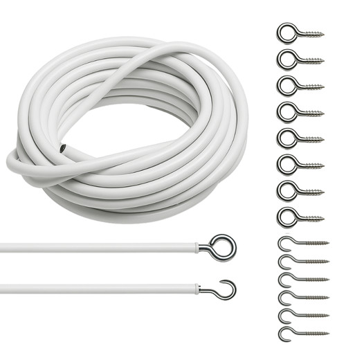 Net curtain wire white window - net,